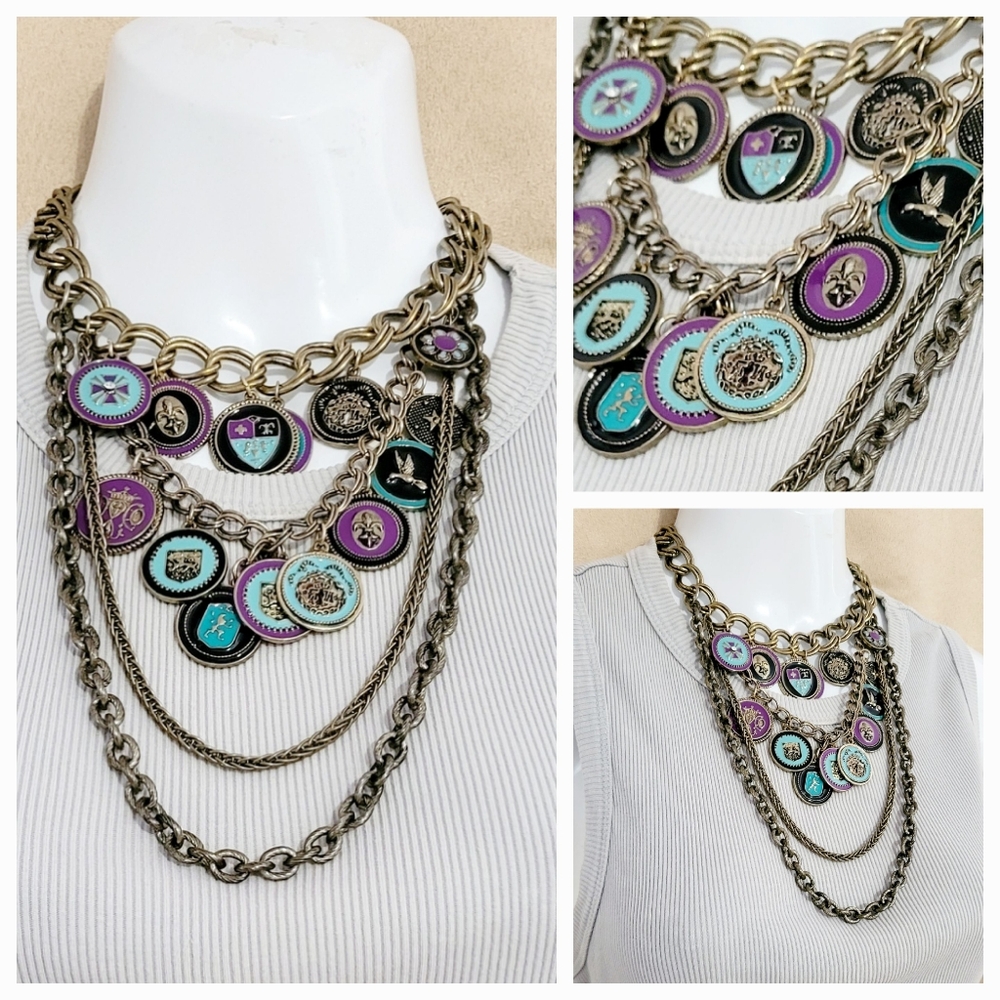 Multicolor Layered Necklace - Picture 8 of 8